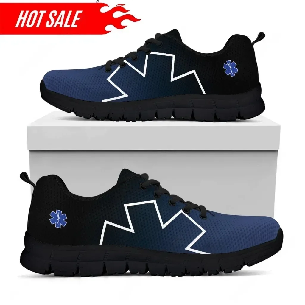 Women'S Shoes Nursing - Paramedic EMT EMS Print Flats Shoes