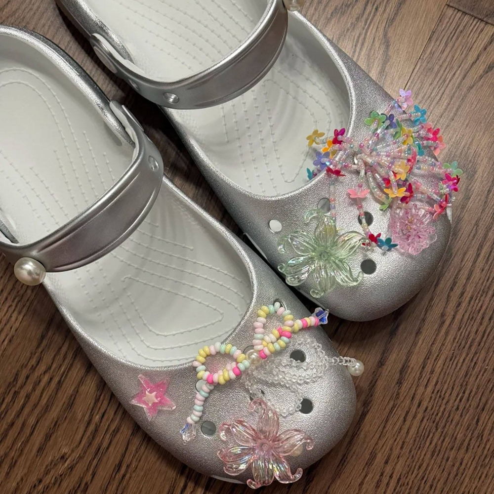 Mule Slip On - Summer New Silver Slip-on Clogs Trendy