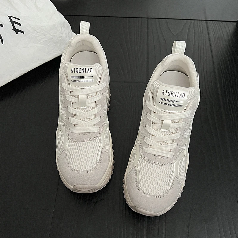Women Shoes Running - Women's Fashion Dad Shoes Platform Mesh