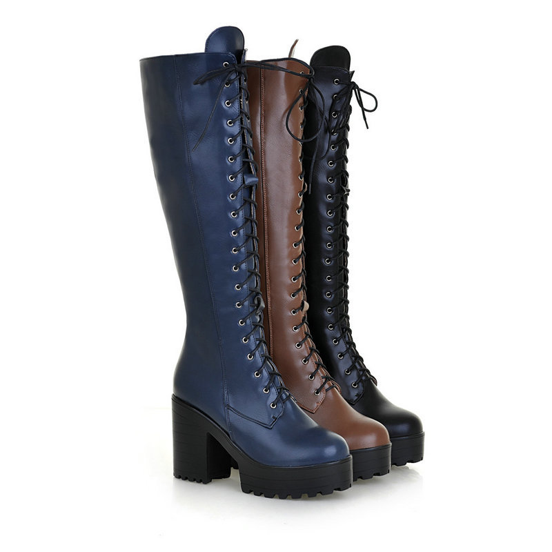 Size 34-43 Womens Knee Boots L - Zip Up Boots Short ulasan dan harga