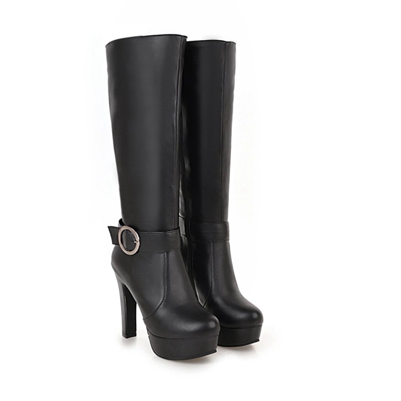 Knee High Boots Women Fashion  - Zip Up Boots Short ulasan dan harga