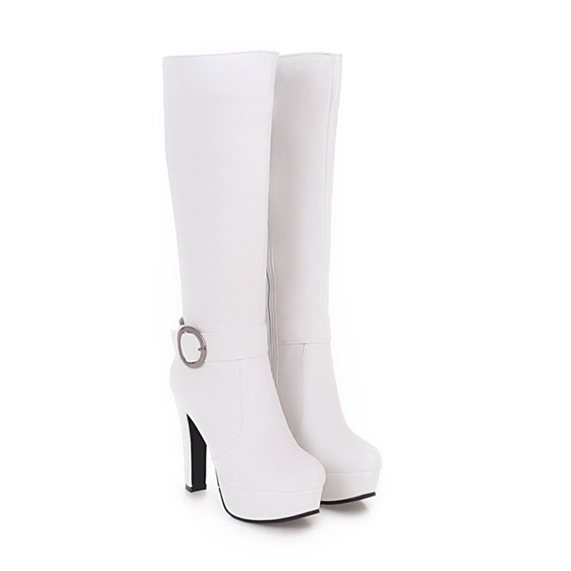 Knee High Boots Women Fashion  - Zip Up Boots Short ulasan dan harga