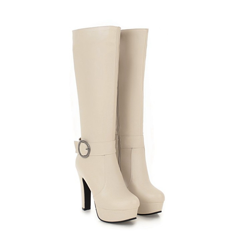 Knee High Boots Women Fashion  - Zip Up Boots Short ulasan dan harga