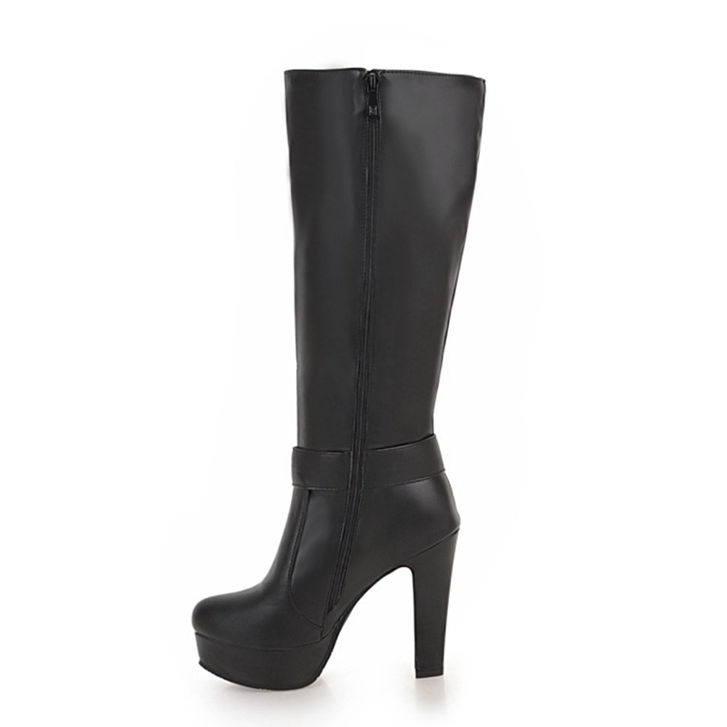 Knee High Boots Women Fashion  - Zip Up Boots Short ulasan dan harga
