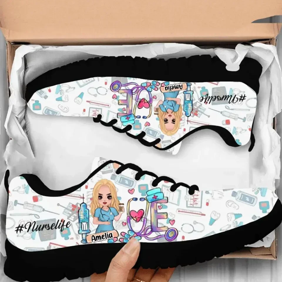 Kawaii Nurse Flat Shoes Women  - Women'S Shoes Nursing ulasan dan harga