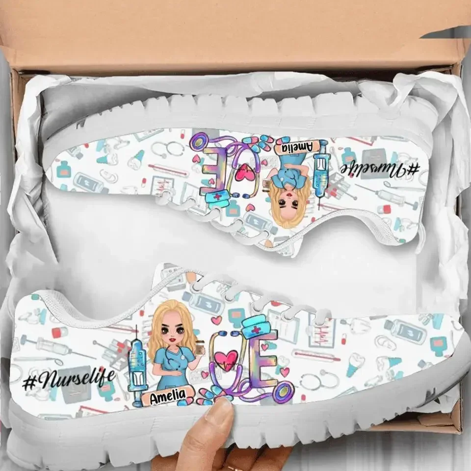 Kawaii Nurse Flat Shoes Women  - Women'S Shoes Nursing ulasan dan harga