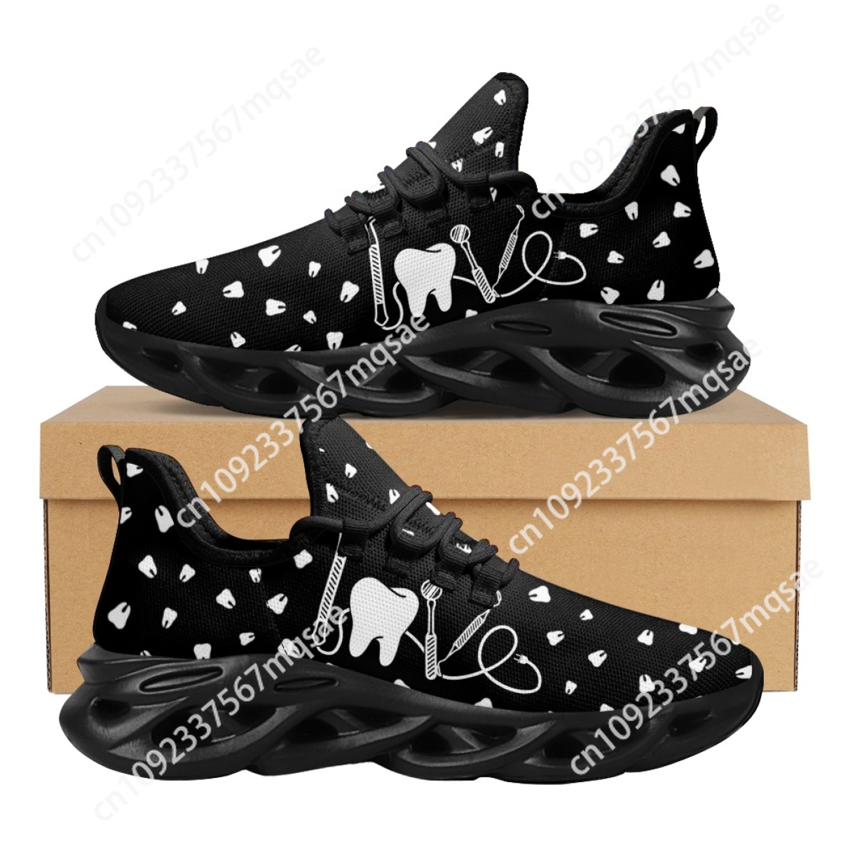 Black and White Teeth Medical  - Women'S Shoes Nursing ulasan dan harga