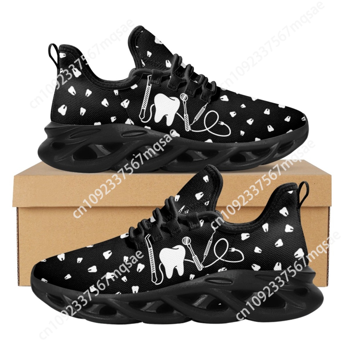 Black and White Teeth Medical  - Women'S Shoes Nursing ulasan dan harga
