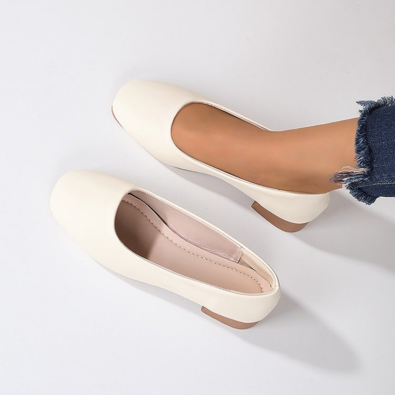 Soft Leather Round Toe Slip-On - Women Shoes Size ulasan dan harga