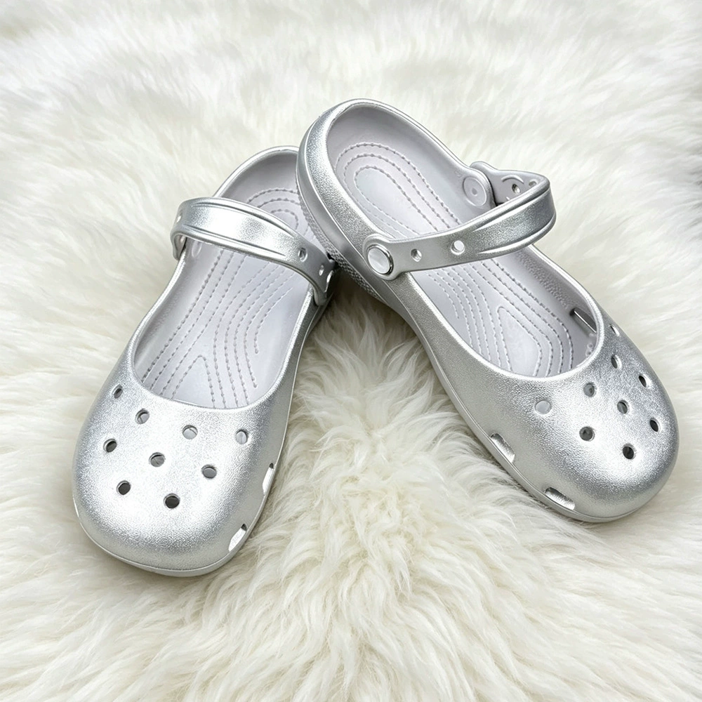 Summer New Silver Slip-on Clog - Mule Slip On ulasan dan harga
