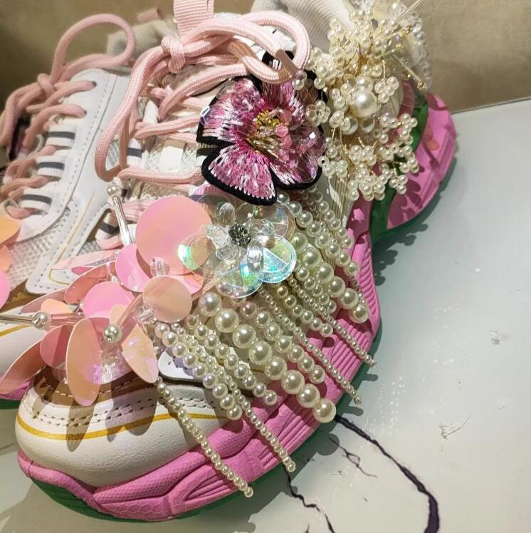 Princess style Pearl Beadings  - Women Shoes Store ulasan dan harga