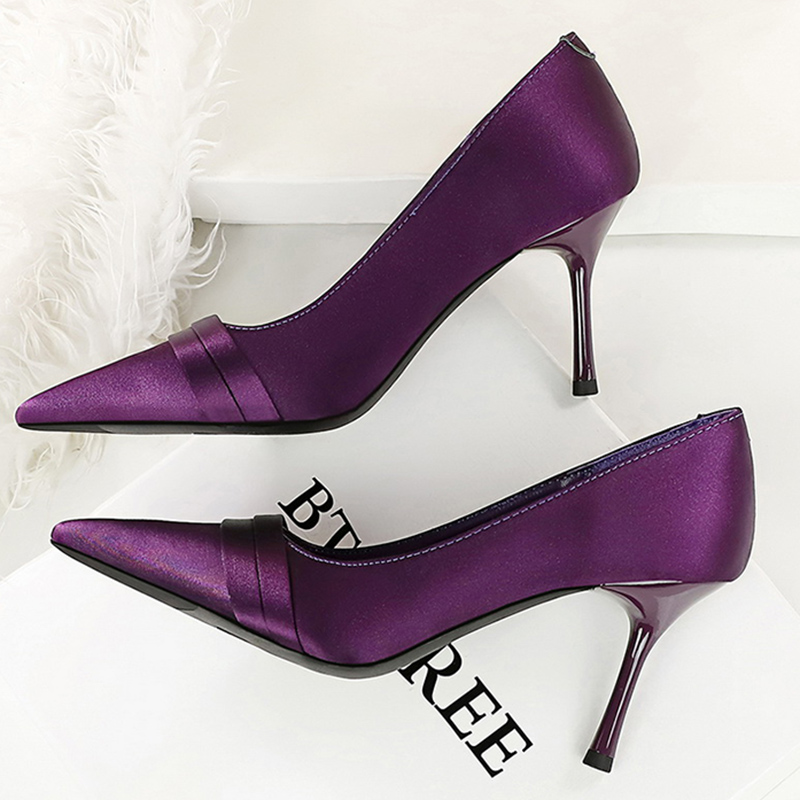 Women Elegant Burgundy 8cm Hig - Women'S Shoes Burgundy ulasan dan harga