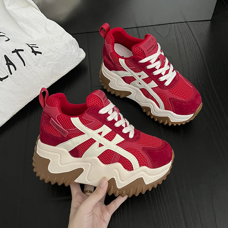 Women's Fashion Dad Shoes Plat - Women Shoes Running ulasan dan harga