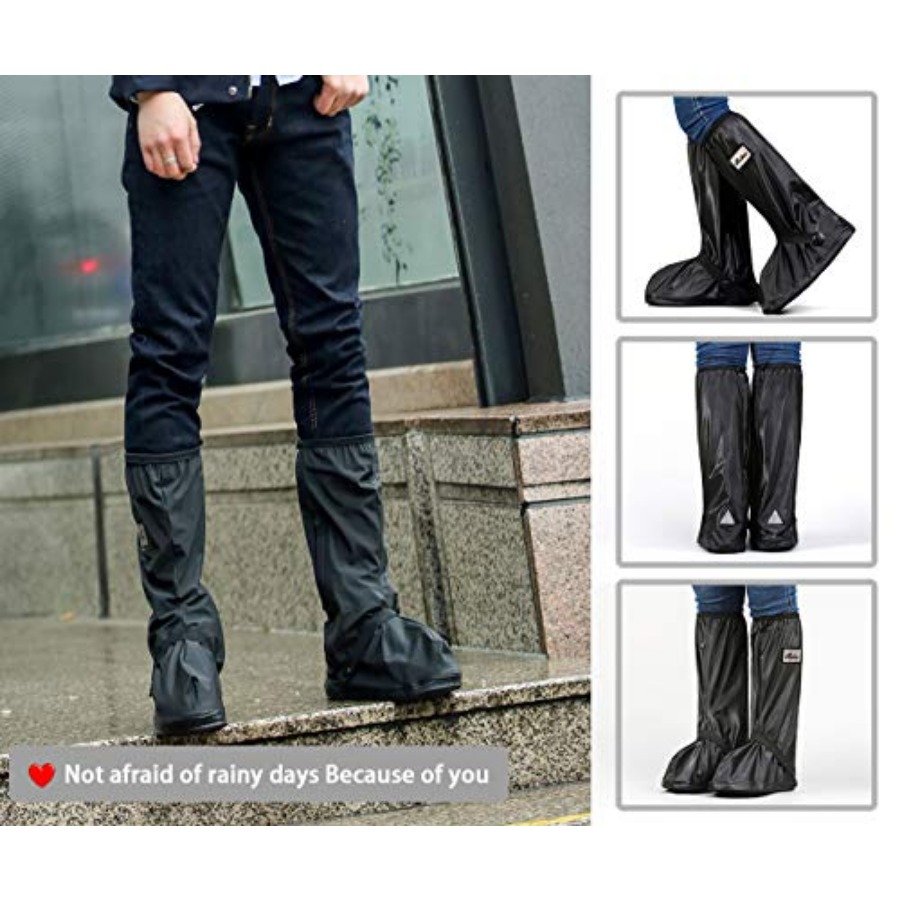 Black Waterproof Shoes Cover w - Women Shoes Xxl ulasan dan harga