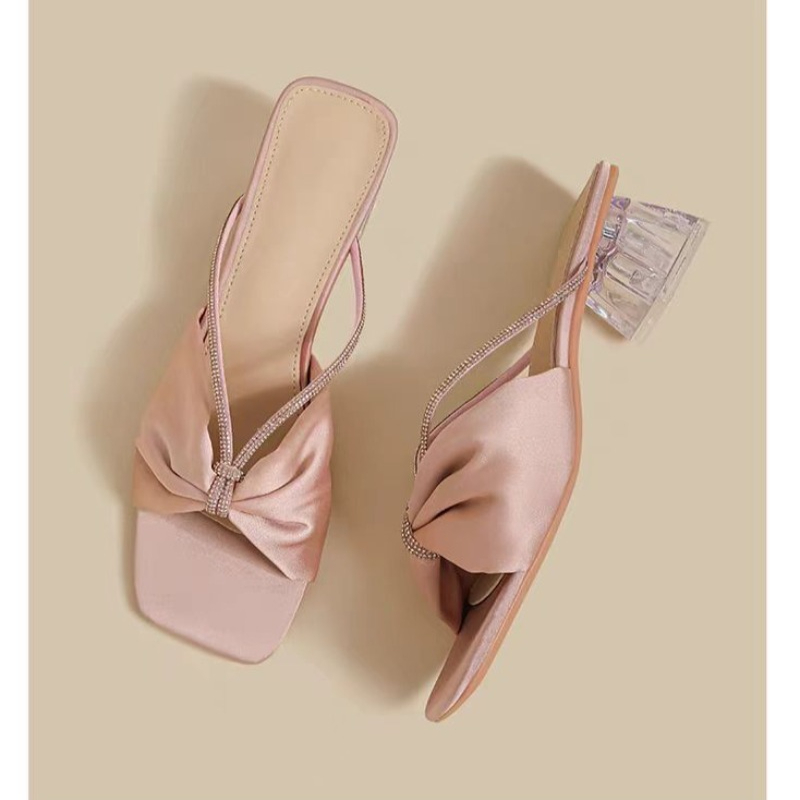 2025 Summer Sexy Diamond Strap - Ribbon Tie Heel ulasan dan harga
