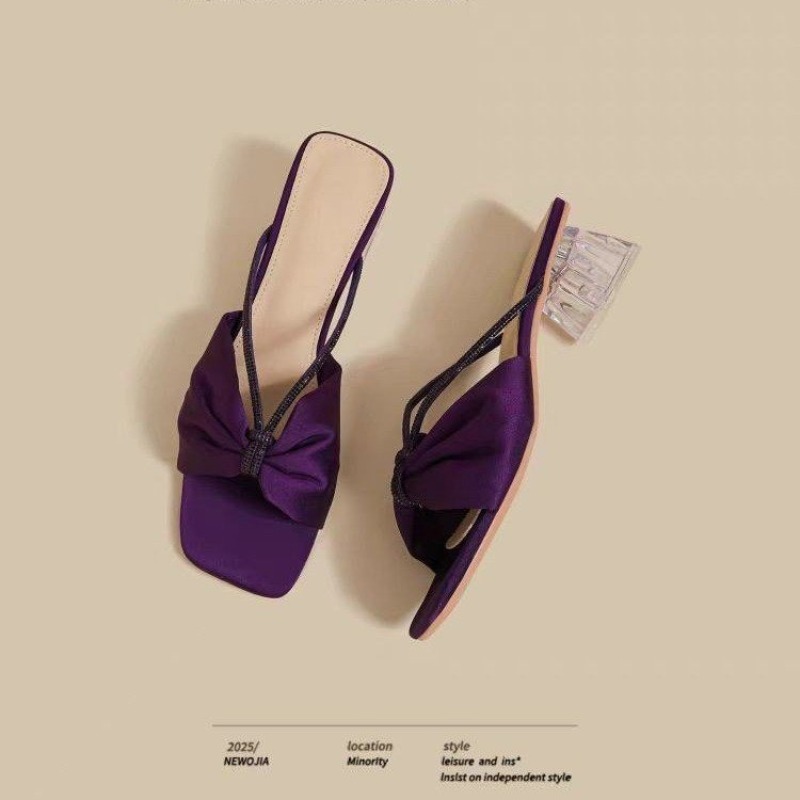 2025 Summer Sexy Diamond Strap - Ribbon Tie Heel ulasan dan harga