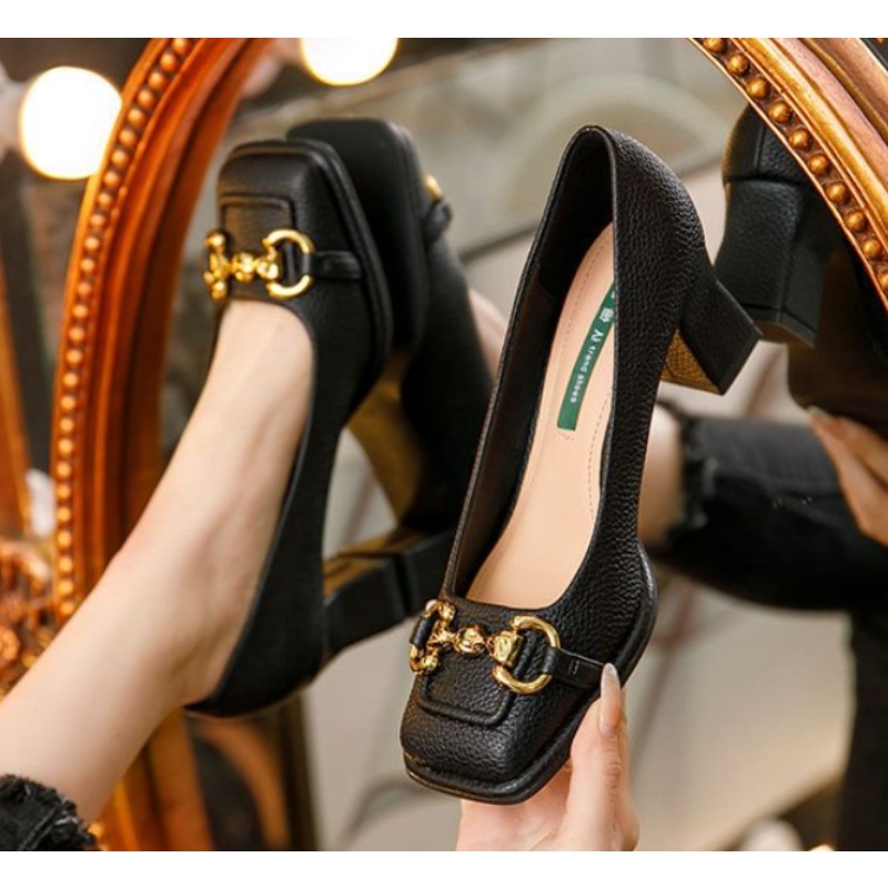Women's Mid-heel Pumps 2025 Su - Women'S Shoes Burgundy ulasan dan harga