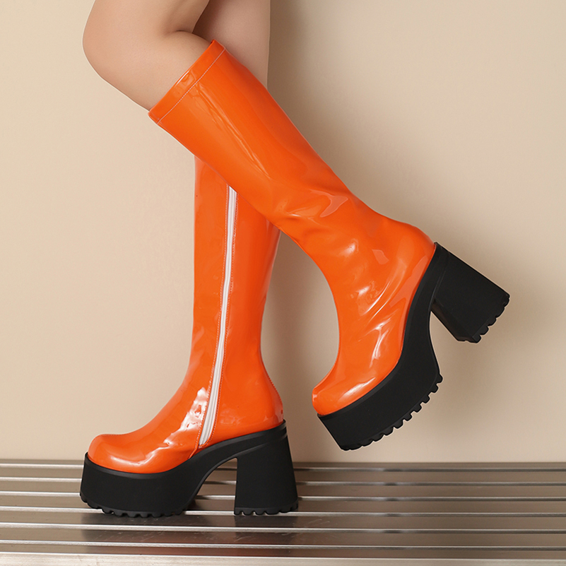 Plus Size Sponge Cake Thick So - Zip Up Boots Short ulasan dan harga