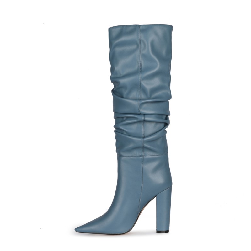 Olomm New Handmade Women Knee  - Zip Up Boots Short ulasan dan harga