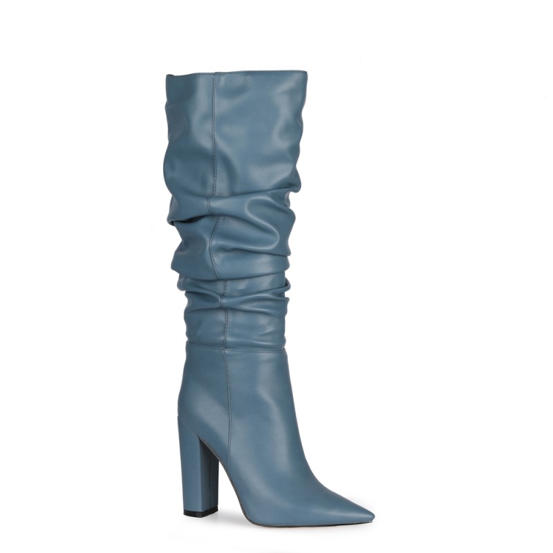Olomm New Handmade Women Knee  - Zip Up Boots Short ulasan dan harga