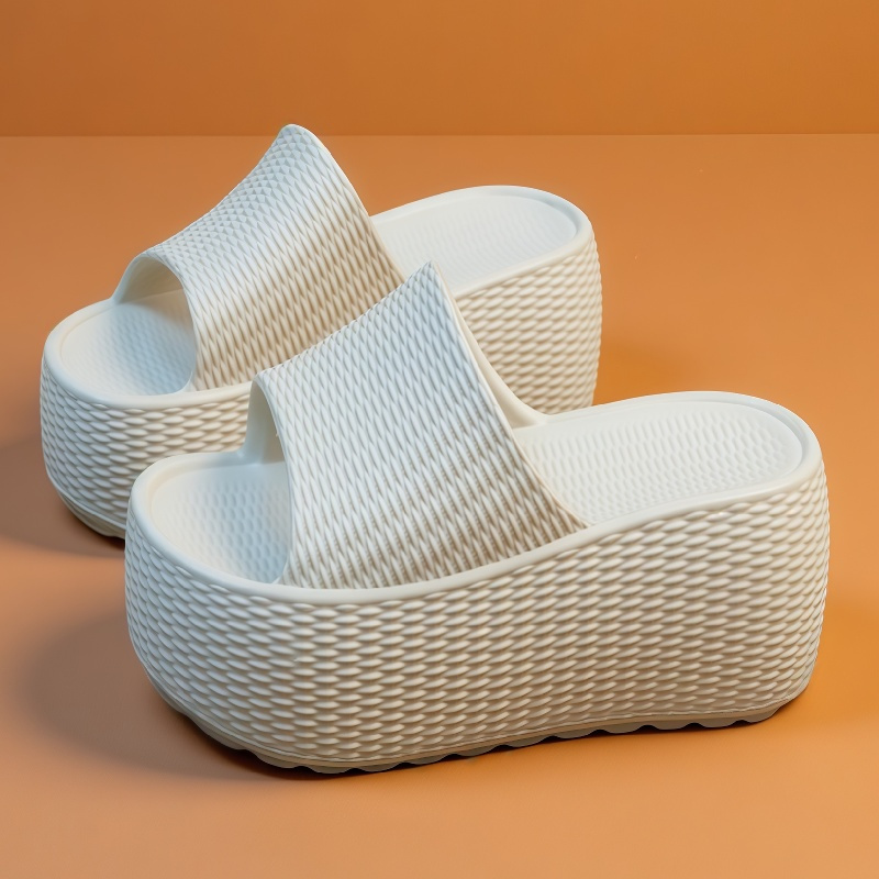New Textured Weave Platform Sl - Mule Slip On ulasan dan harga