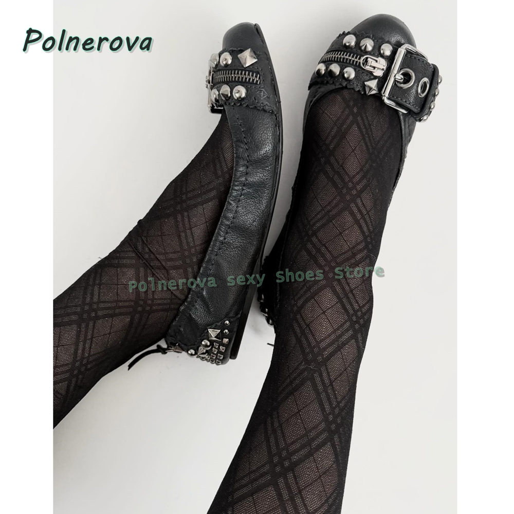 Rivet Belt Buckle Mary Jane Sh - Women Shoes Size ulasan dan harga