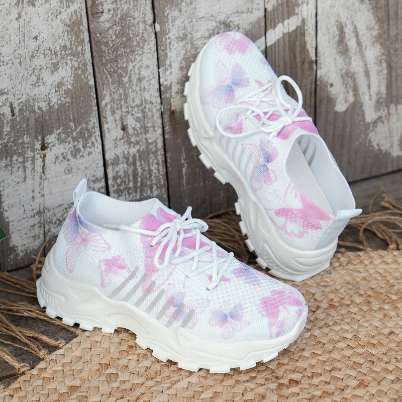 Women Butterfly Print Mesh Sne - Women Shoes Store ulasan dan harga