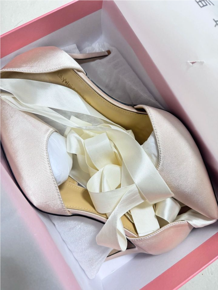 Stiletto sandals spring and su - Ribbon Tie Heel ulasan dan harga