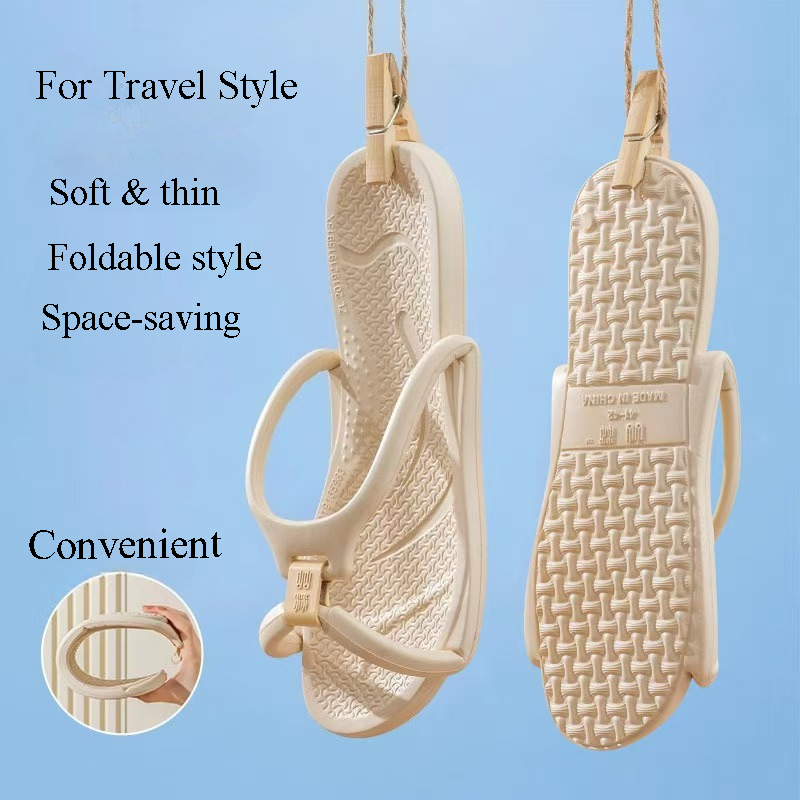 Foldable Travel Slippers Unise - Mule Slip On ulasan dan harga