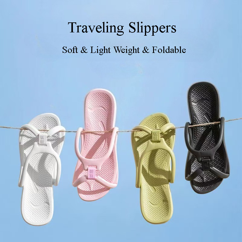 Foldable Travel Slippers Unise - Mule Slip On ulasan dan harga