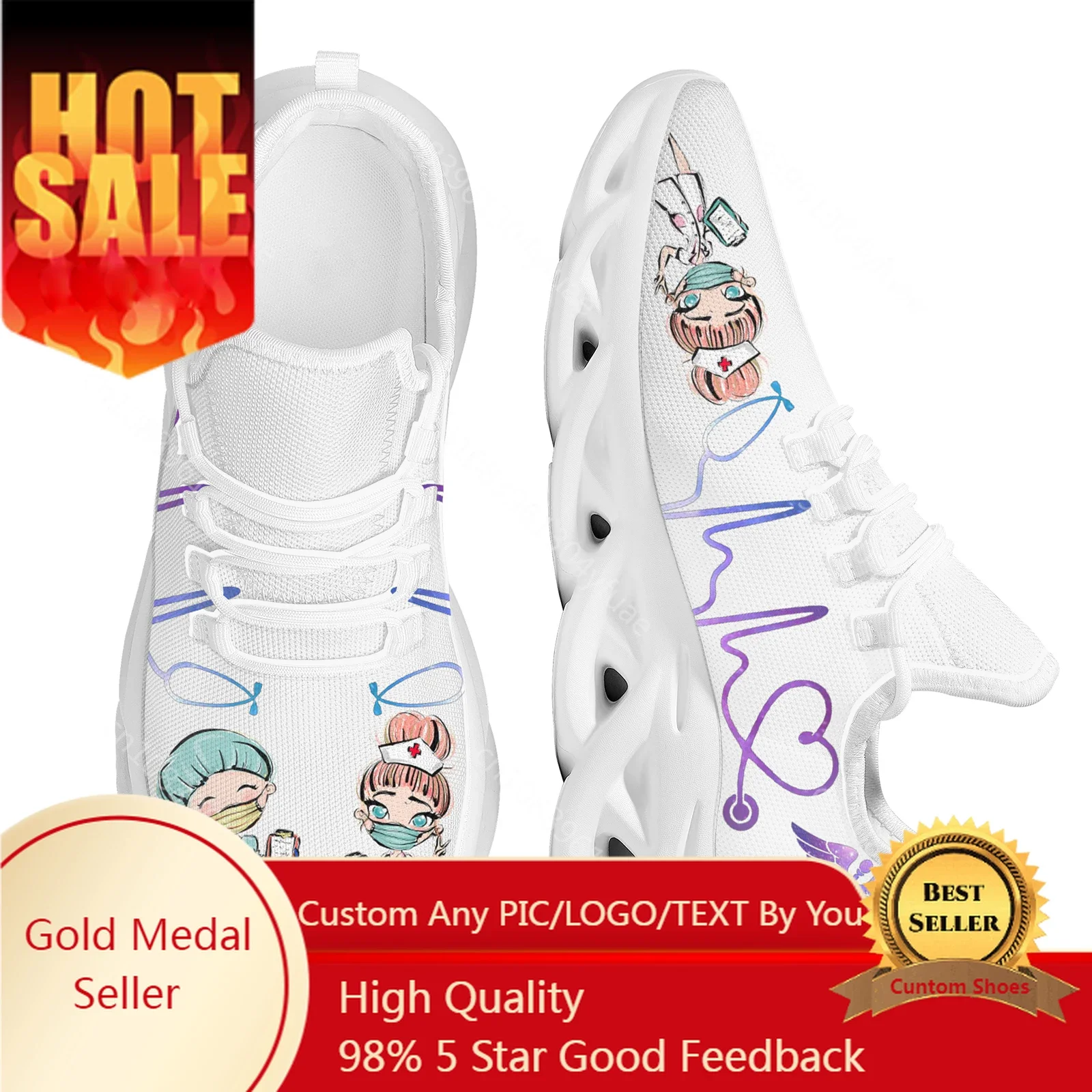 Women White Nursing Shoes Cute - Women'S Shoes Nursing ulasan dan harga